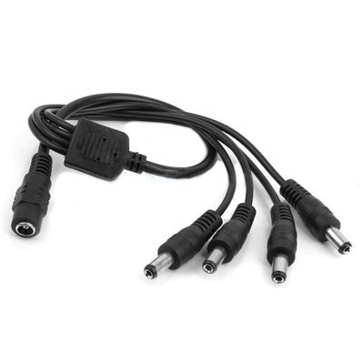 1에서 4 가지 방법 1 여성에서 4 남성 5.5x2.1mm DC 전원 공급 스플리터 케이블 CCTV 카메라 LED