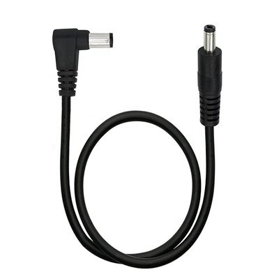 90도 오른쪽 각 남성 직선 남성 5.5x2.1mm 배럴 잭 DC 전원 확장 케이블