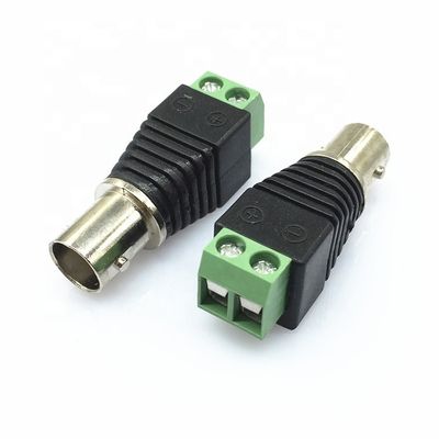 CCTV 카메라 모니터 비디오 레코더에 대한 솔더리스 스크루 터미널 BNC 여성 남성 커넥터 어댑터