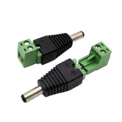 솔더리스 삽입 남성 여성 2.1 X 5.5mm DC 잭 커넥터 전원 터미널 플러그 어댑터 LED 스트립 CCTV 카메라
