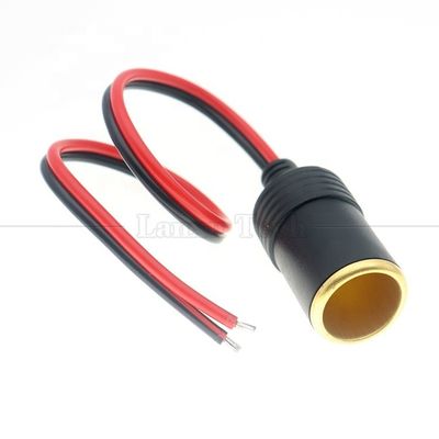 12V 24V 20A 순수 쿠퍼 DC 자동차 담배 연소기 여성 소켓 플러그 전원 어댑터 연장 케이블