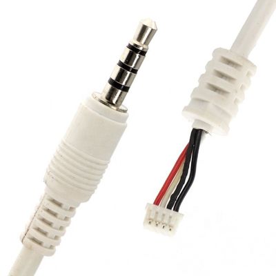 사용자 지정 흰색 3.5mm TRRS 오디오 DC 잭 JST 2.0mm 2.54mm 피치 커넥터 조립 케이블