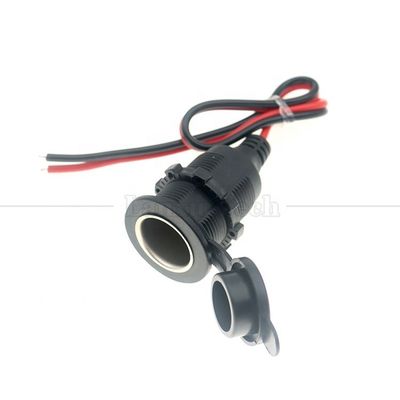 방수 12V 24V 16AWG DC 자동차 담배 연소기 여성 소켓 플러그 전원 어댑터 연장 케이블