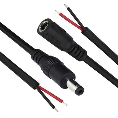 12V DC 배럴 잭 5.5x2.1mm 5.5x2.5mm 3.5x1.35mm 남성 여성 소켓 오픈 피그테일 DC 전원 케이블