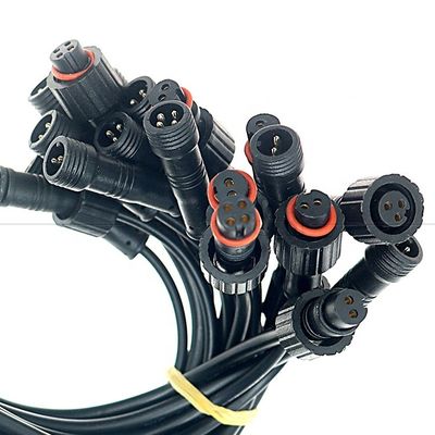 커스터마이징 IP67 IP68 방수 M12 2pin 3pin 4pin M12 DC 열기 헐선 끝 케이블 LED 조명