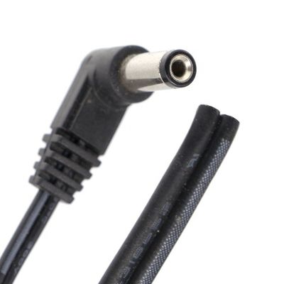 90도 오른쪽 각 DC 배럴 잭 2.1x5.5mm 남성 여성 자유 끝 오픈 pigtail DC 전원 케이블