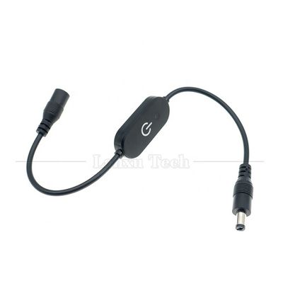 12V 남성에서 여성 5.5x2.1 배럴 잭 DC 전력 LED 디머 스위치 케이블