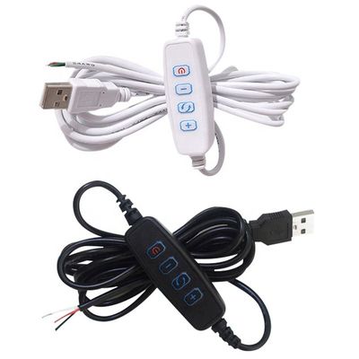 5V 전력 디밍 스위치 디머 LED 스트립용 USB 충전 케이블