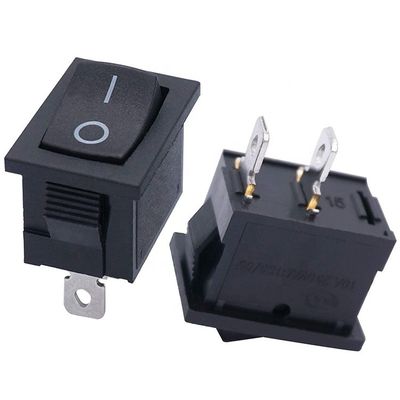 AC 6A/250V 10A/125V 검은색 2 핀 위치