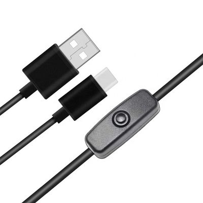 1m 5V 3A USB 타입 C 케이블, 라즈베리 파이용 스위치 ON OFF