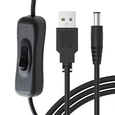 1m 5V USB에서 DC 5.5x2.1mm 전력 충전기 확장 케이블