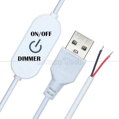 5V 터치 스위치 ON OFF 컨트롤러 스텝리스 USB를 열기 전선 끝 케이블 LED 디머 LED 스트립 라이트 램프
