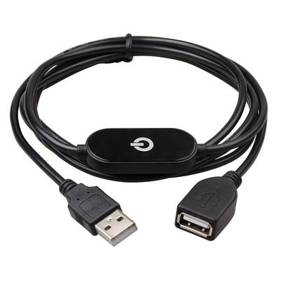 터치 디머 스위치 남성에서 여성 LED 스트립 조명용 USB 확장 케이블을 입력