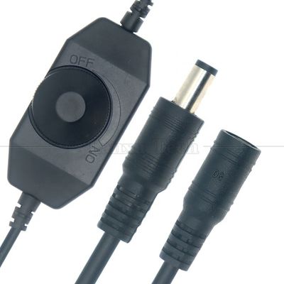 CE 인증서 12V 24V 남성에서 여성 DC 전원 ON OFF 스위치 컨트롤러 LED 램프 디머