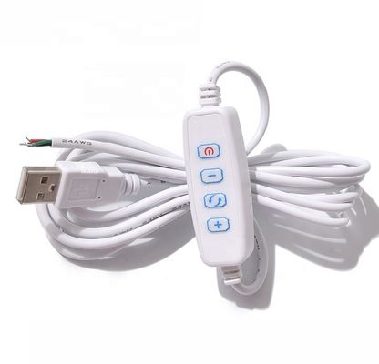 5V LED USB ON OFF 스위치 케이블 디머 램프