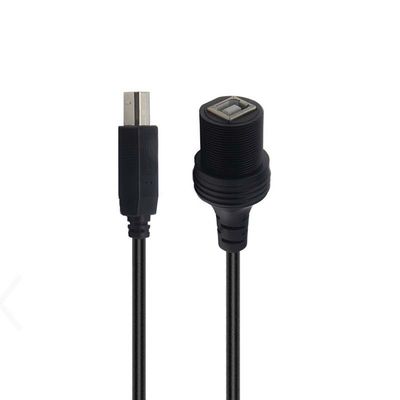 USB B 2.0/3.0 남성부터 여성까지 방수 확장 케이블 플러시 마운트 패널 프린터 자동차 트럭 보트 오토바이 컴퓨터