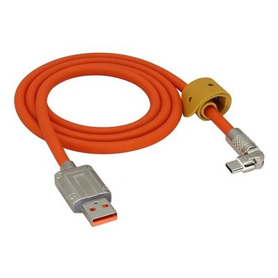 180도 회전 빠른 충전 120w 6A 실리콘 USB 마이크로 C형 케이블 안드로이드 휴대 전화