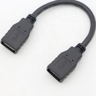 커스텀 슈퍼 스피드 저 프로필 USB 3.0 A 여자 USB 3.0 A 여자 OTG 확장 데이터 충전 케이블