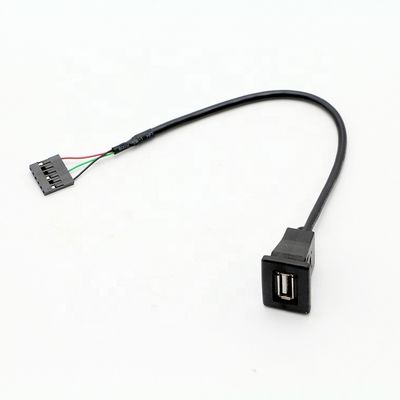 1M 2M 3M USB 소켓 패널 마운트 케이블에 스냅 6 와이어 듀폰 터미널