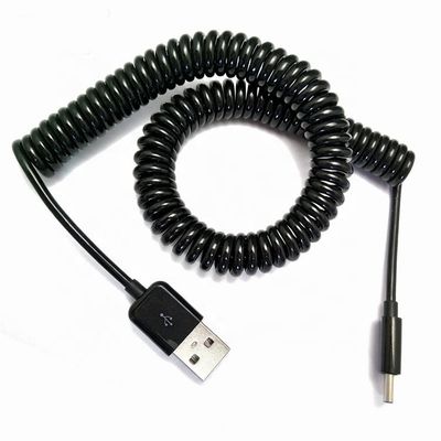 사용자 지정 후집 가능한 1M 2M 3M 데이터 충전 나선 나선 미니 USB 5 PIN USB 충전 케이블