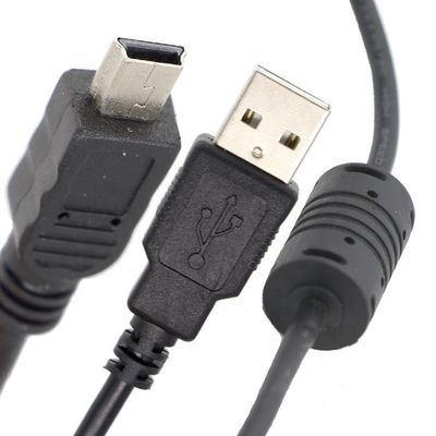 1m 디지털 카메라 자기 반지 미니 USB 데이터 충전 케이블 페리트