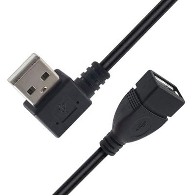 0.3M 1M 2M 3M 90도 오른쪽 왼쪽 각 남성에서 여성 USB 2.0 A형 확장 케이블