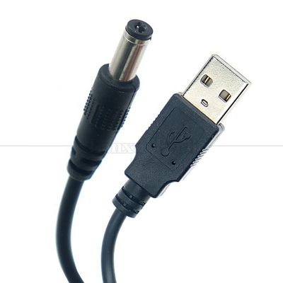 1M 2A 5V USB에서 DC 5.5x2.1mm 배럴 잭 전원 충전 케이블 LED 라이트 램프 스피커 팬 태블릿 카메라 라우터 TV 박스