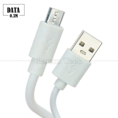 짧은 30cm 흰색 검은색 데이터 V8 마이크로 USB 충전 케이블 안드로이드 폰