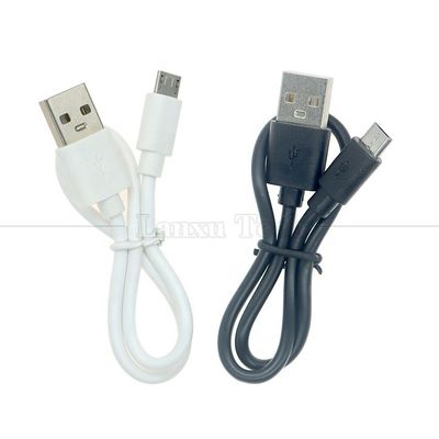 짧은 30cm 50cm 1m 흰색 검은색 데이터 빠른 충전 1A V8 마이크로 B USB A 남성 충전 케이블 안드로이드 폰 전원 은행 스피커