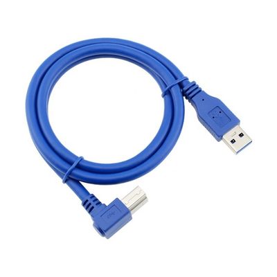 에프슨 HP용 고속 5Gbps 90도 오른쪽 각 USB 3.0 A 남성 USB B형 프린터 케이블