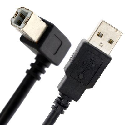 고품질 90도 직각 USB B 남성 USB A 남성 확장 프린터 케이블