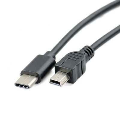데이터 충전 USB 타입 C에서 미니 B 5 핀 USB OTG 케이블 카메라