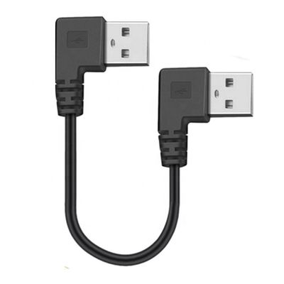 커스텀 0.25M 0.3M 90도 직각 남성 USB로 직각 남성 USB 2.0 케이블