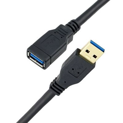 컴퓨터용 고속 5Gbps 1M USB 3.0 남성에서 여성 USB 3.0 타입 A 확장 케이블