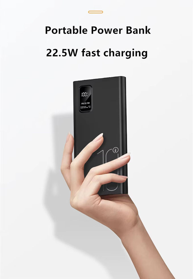 아웃도어 휴대용 10000mAh 파워뱅크 LED 디스플레이 PD QC3.0 22.5W 빠른 충전 슬림 파워뱅크 10000mAh USB-C 충전기 iphone 15 2