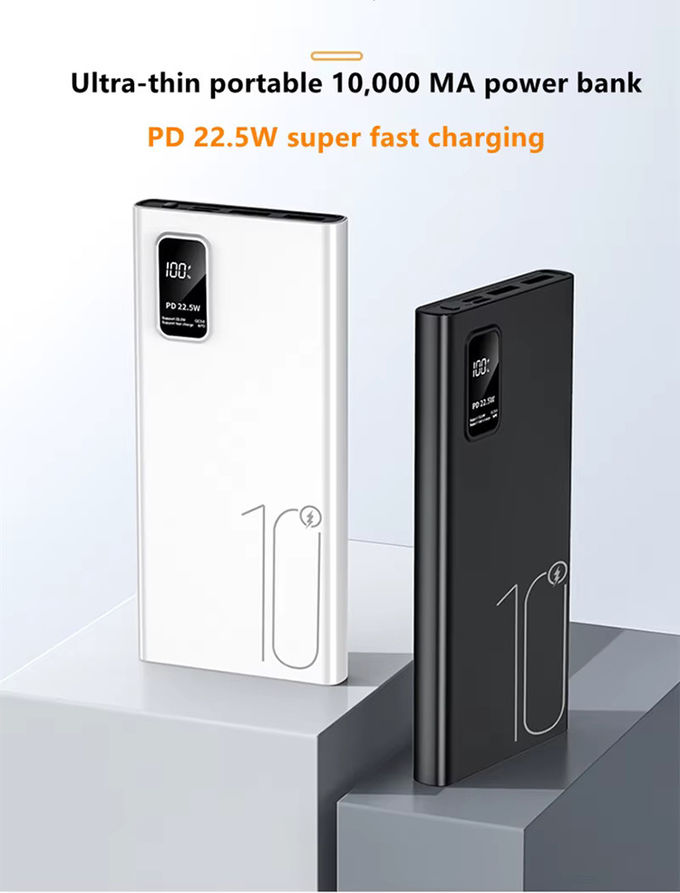아웃도어 휴대용 10000mAh 파워뱅크 LED 디스플레이 PD QC3.0 22.5W 빠른 충전 슬림 파워뱅크 10000mAh USB-C 충전기 iphone 15 1